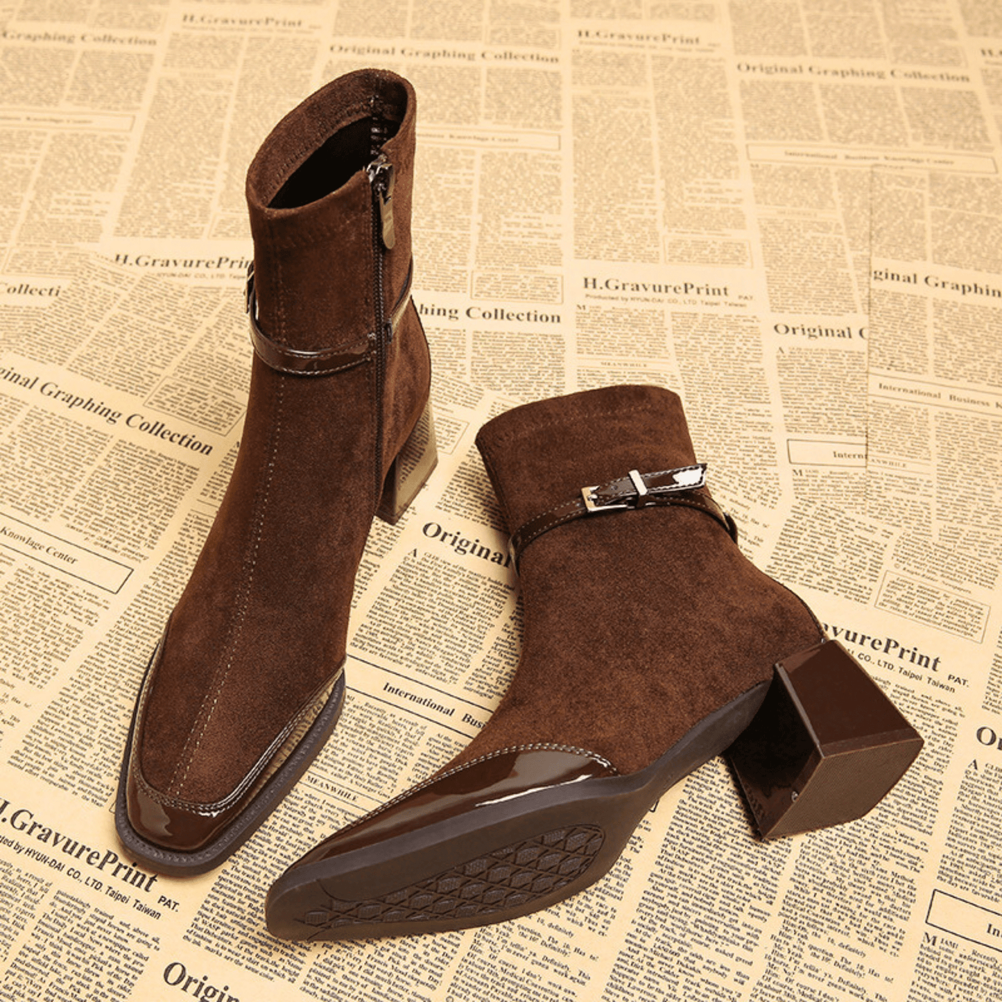 אבנואר – מגף סטיבלטו מעור זמש עם קסם מודרני